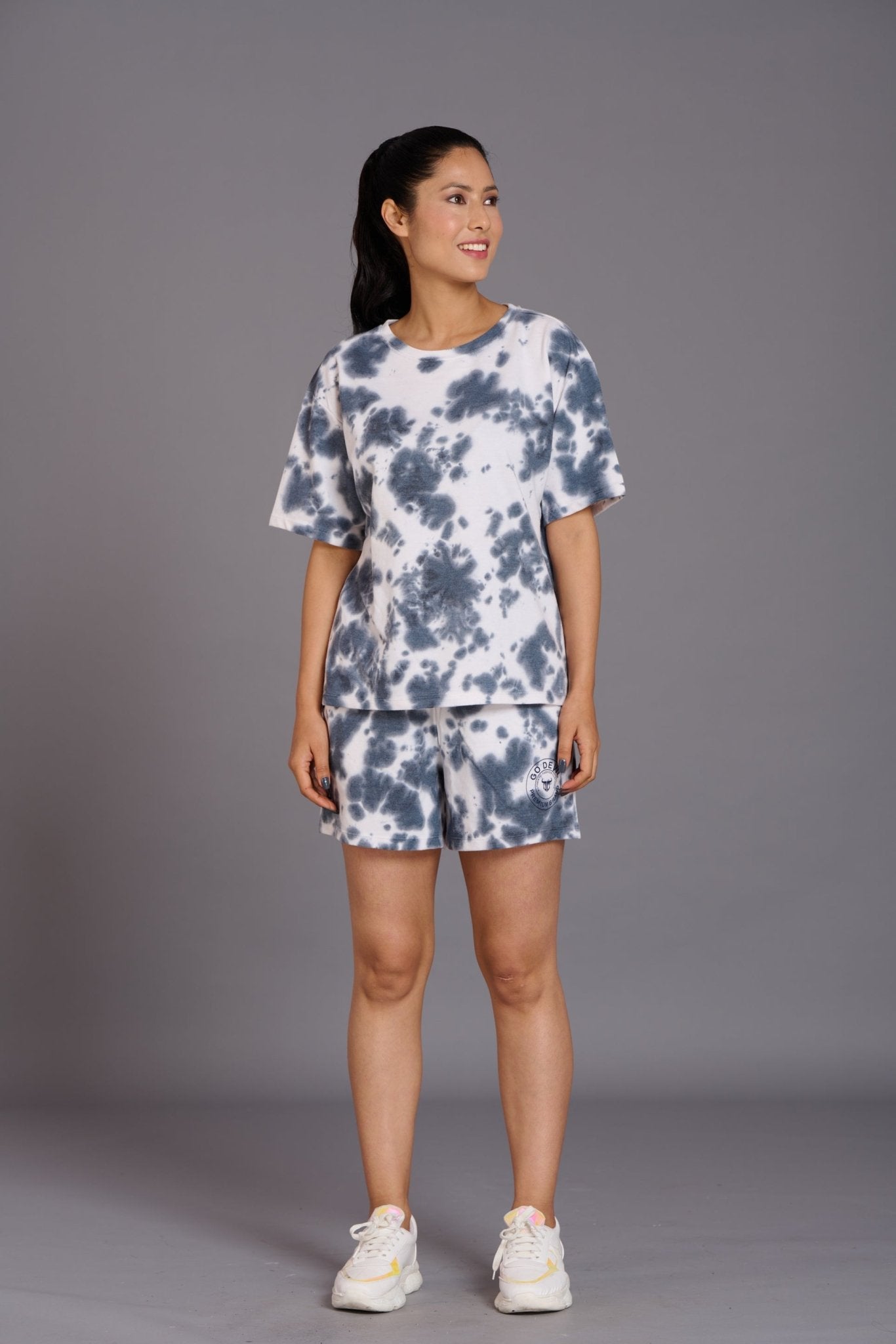 White & Black Premium Co-ord Set for Women - Go Devil