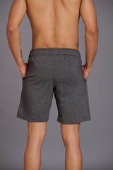 Yellow Devil Printed Grey Shorts for Men - Go Devil