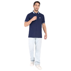 Go Devil Blue Polo T-shirt For Men