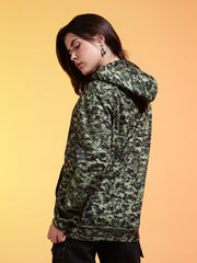 Go Devil Womens Camouflage Print Hoodie