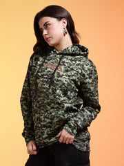 Go Devil Womens Camouflage Print Hoodie