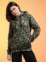Go Devil Womens Camouflage Print Hoodie
