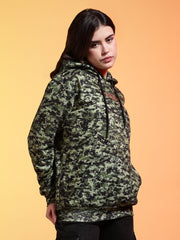 Go Devil Womens Camouflage Print Hoodie