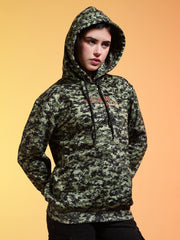 Go Devil Womens Camouflage Print Hoodie