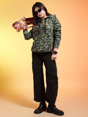 Go Devil Womens Camouflage Print Hoodie