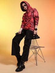 Go Devil Logo Printed Womens Multicolor Hoodie