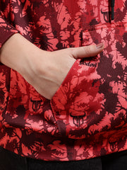 Go Devil Logo Printed Womens Multicolor Hoodie