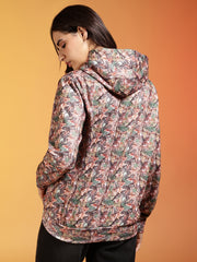 Go Devil Women’s Multicolour Nature Camo Printed Hoodie