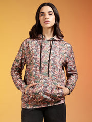 Go Devil Women’s Multicolour Nature Camo Printed Hoodie