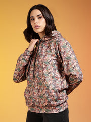 Go Devil Women’s Multicolour Nature Camo Printed Hoodie