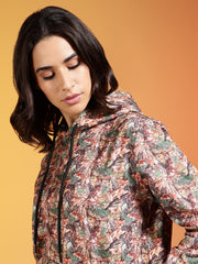 Go Devil Women’s Multicolour Nature Camo Printed Hoodie