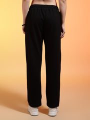 Go Devil Womens Black Casual Printed Joggers