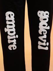 Go Devil Womens Black Casual Printed Joggers