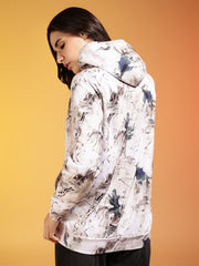 Go Devil Stylish Abstract Pattern Hoodie for Women