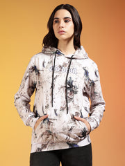 Go Devil Stylish Abstract Pattern Hoodie for Women