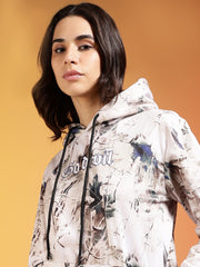 Go Devil Stylish Abstract Pattern Hoodie for Women