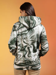 Go Devil Women’s Abstract Swirl All-Over Print Hoodie