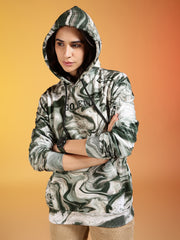 Go Devil Women’s Abstract Swirl All-Over Print Hoodie