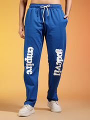 Go Devil Premium Blue Graphic Jogger for Women