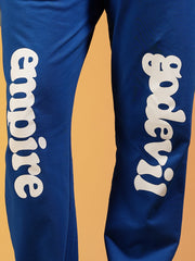 Go Devil Premium Blue Graphic Jogger for Women