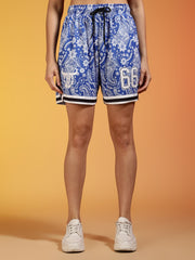 Go Devil 66 Printed Blue Paisley Co-ord Set For Women's