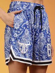 Go Devil 66 Printed Blue Paisley Co-ord Set For Women's