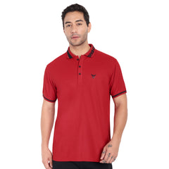 Go Devil Red Polo T-shirt For Men