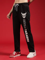 Go Devil Women Black Printed Joggers