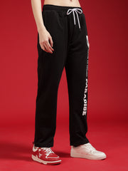 Go Devil Women Black Printed Joggers