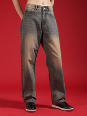 Go Devil Women Baggy Fit Vintage Blue Jeans