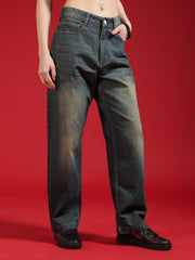 Go Devil Women Relaxed Fit Wide Leg Blue Jeans