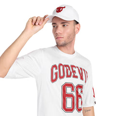 Go Devil Premium Logo Printed Embroidered White Cap For Men