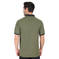 Go Devil Green Polo T-shirt For Men