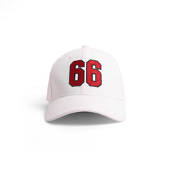Go Devil Premium 66 Logo Printed Embroidered White Cap For Men