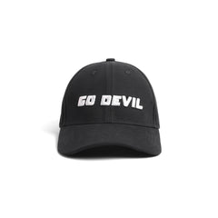 Go Devil Printed Premium Embroidered Black Cap For Men
