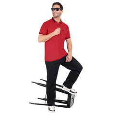 Go Devil Red Polo T-shirt For Men