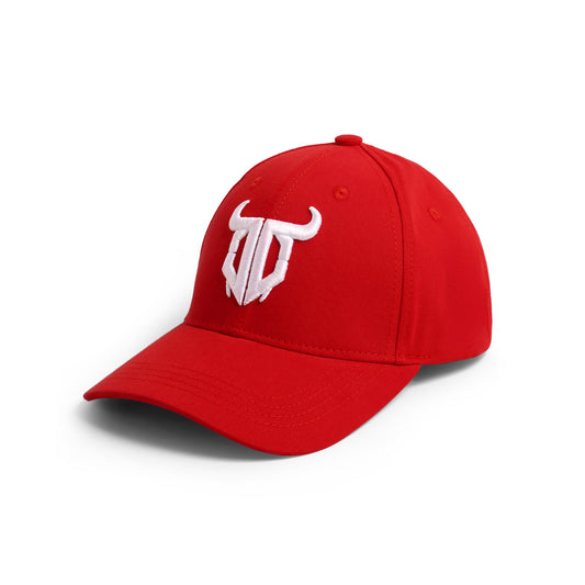 Go Devil Premium Logo Printed Embroidered Red Cap For Men