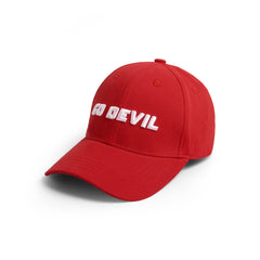 Go Devil Printed Premium Embroidered Red Cap For Men