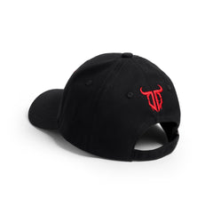 Go Devil Premium Devil Printed Embroidered Black Cap For Men
