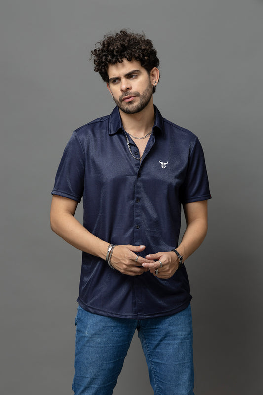 Nevy Blue Casual Wear Shirt for Men