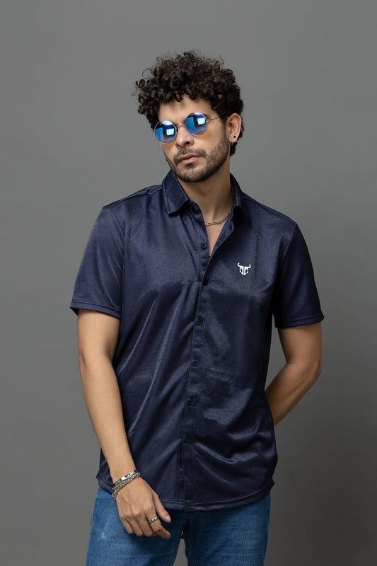 Nevy Blue Casual Wear Shirt for Men