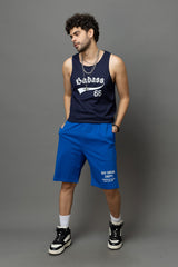Go Devil Printed Blue Shorts For Men