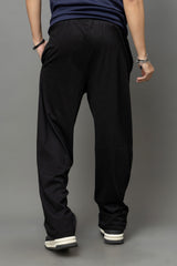Go Devil Gothic Cross Print Black Streetwear Joggers For Men
