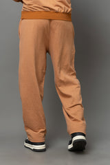 Go Devil Printed Rust Orange Jogger For Men