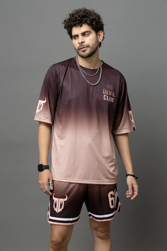 Go Devil Club Printed Oversized Co-Ord Set For Men