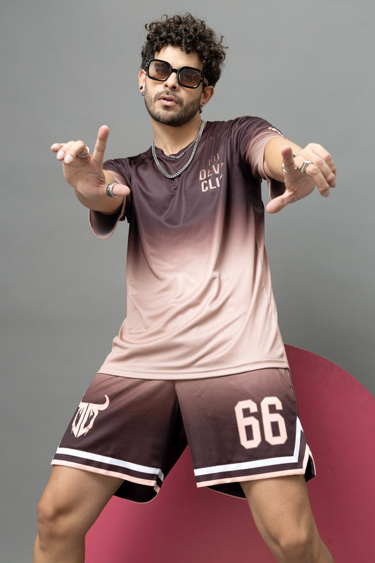 Go Devil Club Printed Oversized Co-Ord Set For Men