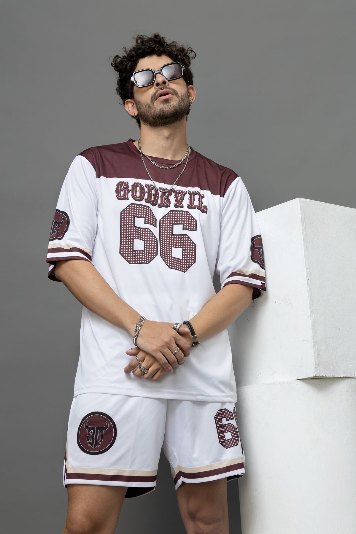Go Devil 66 Printed Oversized Co-Ord Set For Men