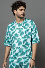 Go Devil Leaves Printed Oversized Co-Ord Set For Men