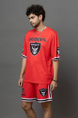 Go Devil Printed Sports Co-Ord Set For Men