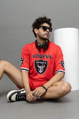Go Devil Printed Sports Co-Ord Set For Men